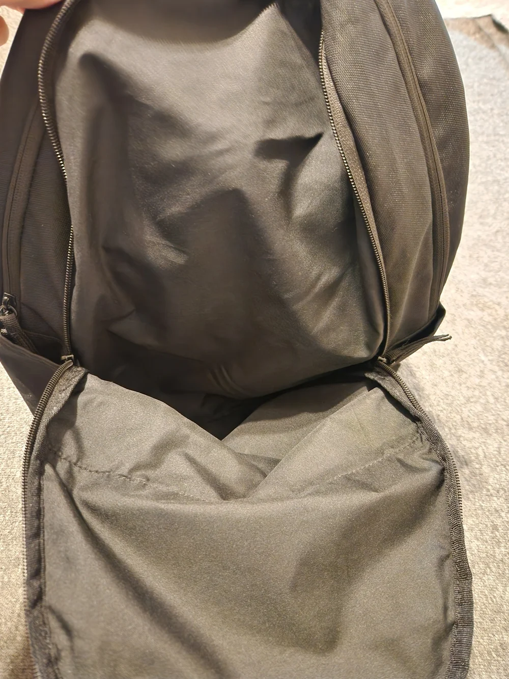 Nike Black Backpack with White Logo -